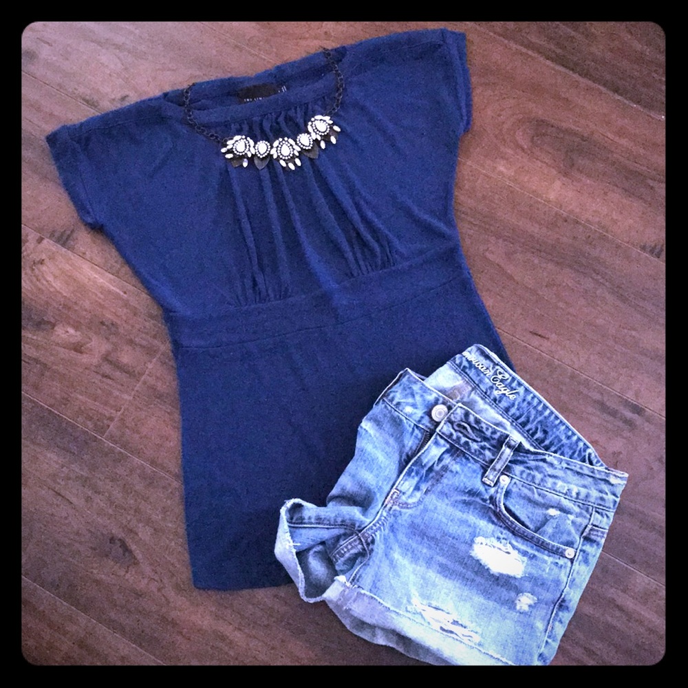 Navy Blue Dress Tee